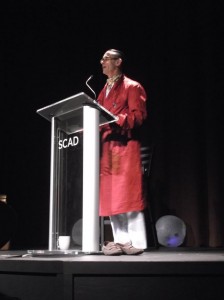 Chuck Palahniuk's reading included beach balls, glow sticks, and stories. Definitely a night to remember.