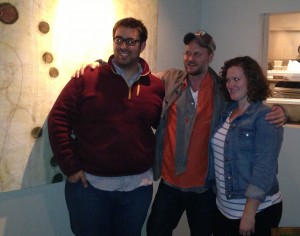 MFA writing students enjoy dinner with Augusten Burroughs.