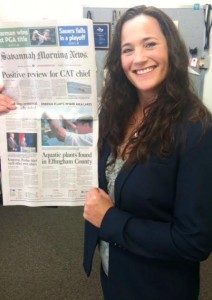 Dean Concepcion with her front page story! 