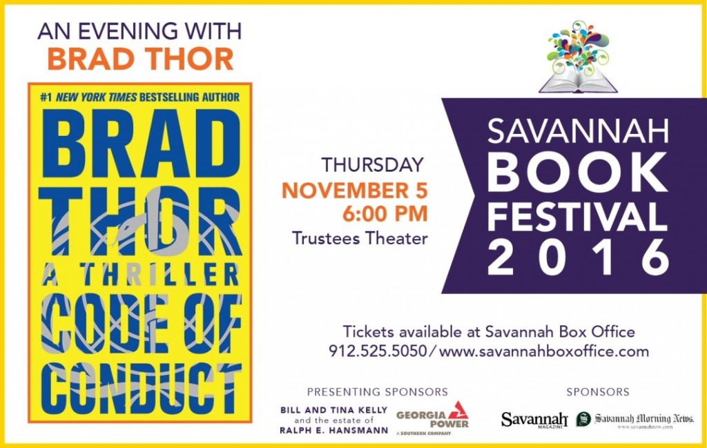 Savannah Book Festival Brad Thor SCAD Writing